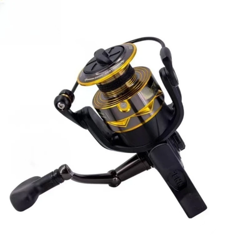 Imported spinning wheels fight four generations, sea fishing all-metal far-cast Luya wheel iron plate big object fishing wheel
