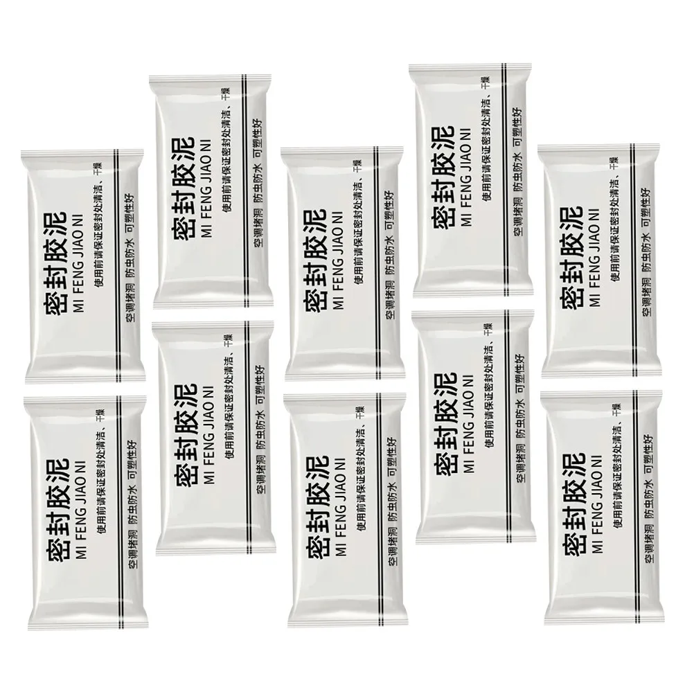 10pcs Waterproof Sealant Mud Quick Wall Mending Mud For Drain Connection Waterproof Sealing Clay Easily Repair Holes And Gaps