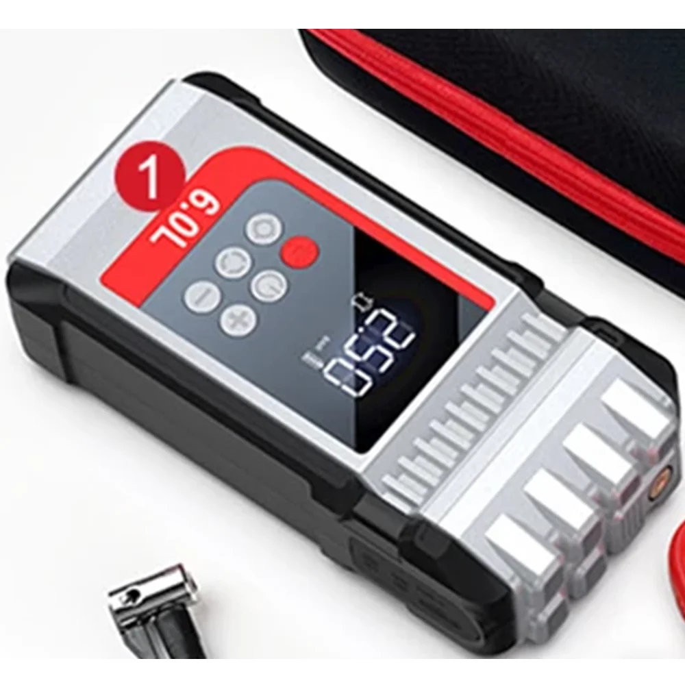 

Jumper Car Starter 12V 2500A With Air Pump 10000mAh Power Bank Battery Powerful Portable Vehicle Emergency Air Compressor