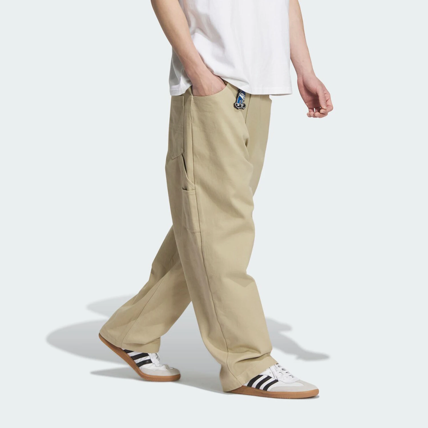 بنطال Adidas Originals للرجال كاجوال فضفاض للاستخدام الخارجي JC6840