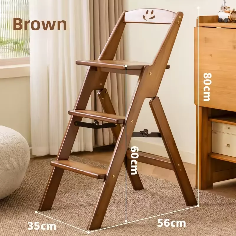 1PCS Foldable Ladder Stool Portable Multifunctional Kitchen High Stool Portable Thickened Small Bench