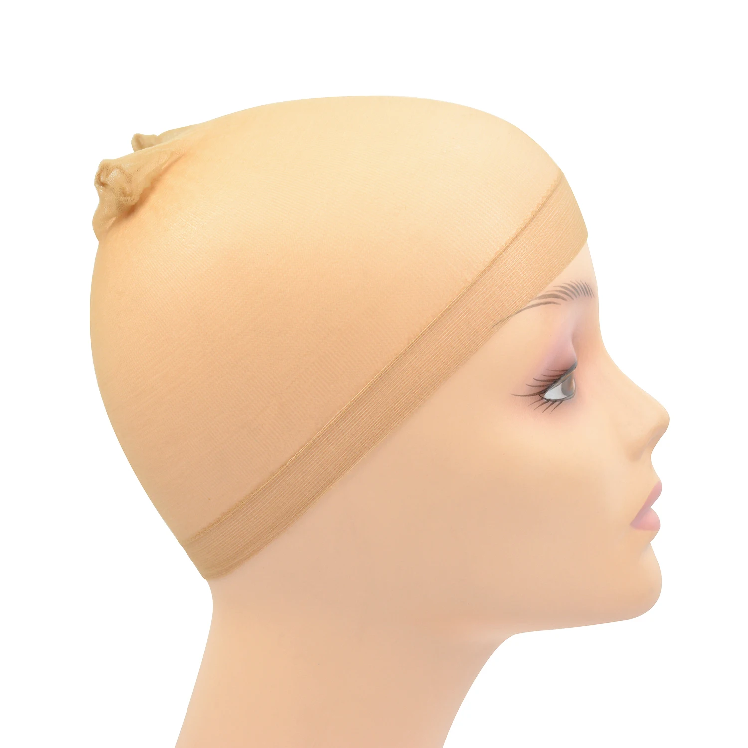 2Pcs HD Stocking Wig Caps Hair Net for Lace Front Wig Stretchy Wig Caps Thin and Breathable Mesh Nylon