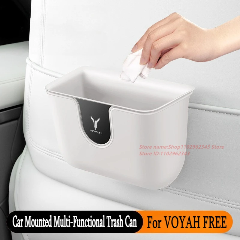 

For VOYAH FREE Car Mounted Multi-Functional Trash Can Hanging Type Sundry Items Storage Box Interior Modified Accessories