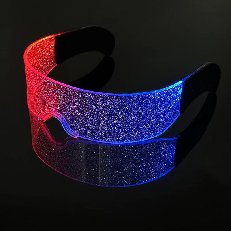 Cyberpunk Luminous Glasses Colorful LED Light Glasses Goggles For Party Glowing Glasses Gafas Christmas Decor Performance Props