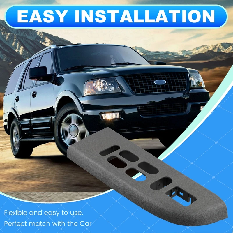 Car Front Driver Side Door Panel Window Switch Bezel Trim Cover 6L1Z-14525-BA For Ford Expedition 2003-2006 LHD