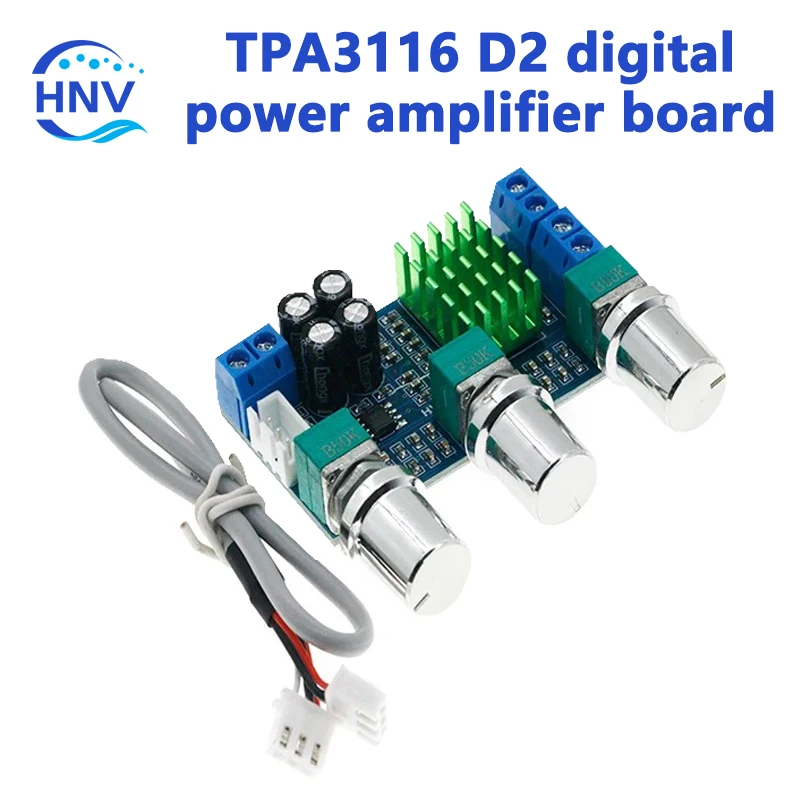 บอร์ด TPA3116D2 XH-M567สเตอริโอสองช่องสัญญาณบอร์ดเครื่องขยายเสียงเสียงดิจิตอลเครื่องขยายเสียงกำลังสูง80W * 2