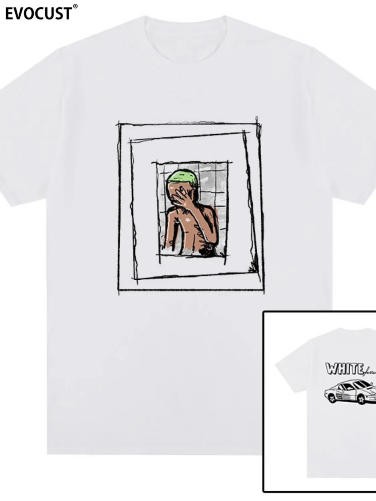 

Футболка с короткими рукавами Frank Ocean, Французский океан, Европейский и американский хип-хоп, Спортивный автомобиль, Рэп, Рэп, Модный бренд,