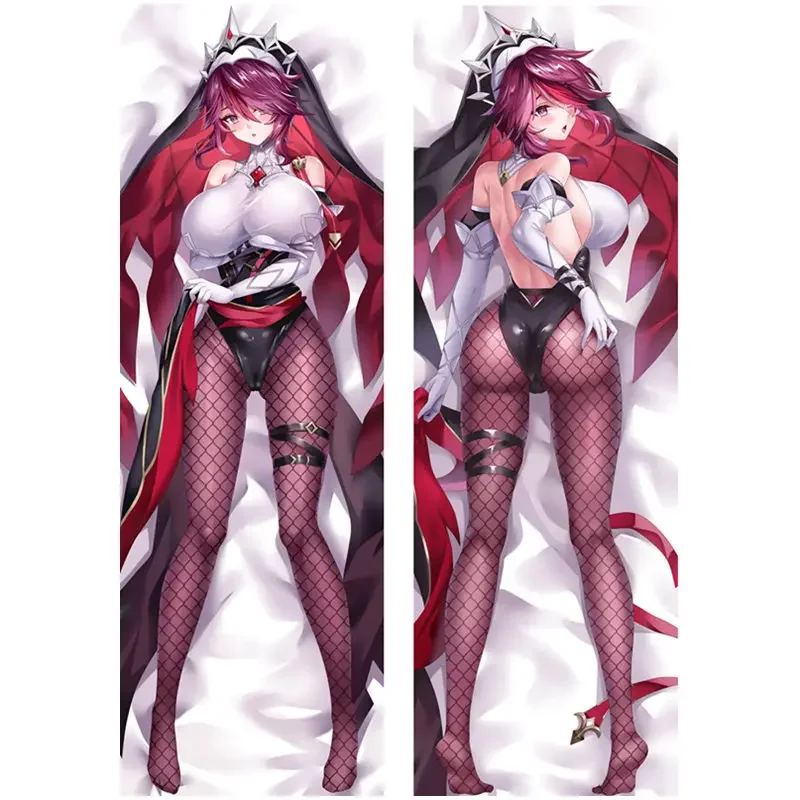 أنيمي Genshin تأثير مونا روزاريا على الوجهين طباعة الفراش 3D ، Dakimakura القضية ، تعانق الجسم ، غطاء هدية ، 2WAY ، تريكو ، 60x180cm
