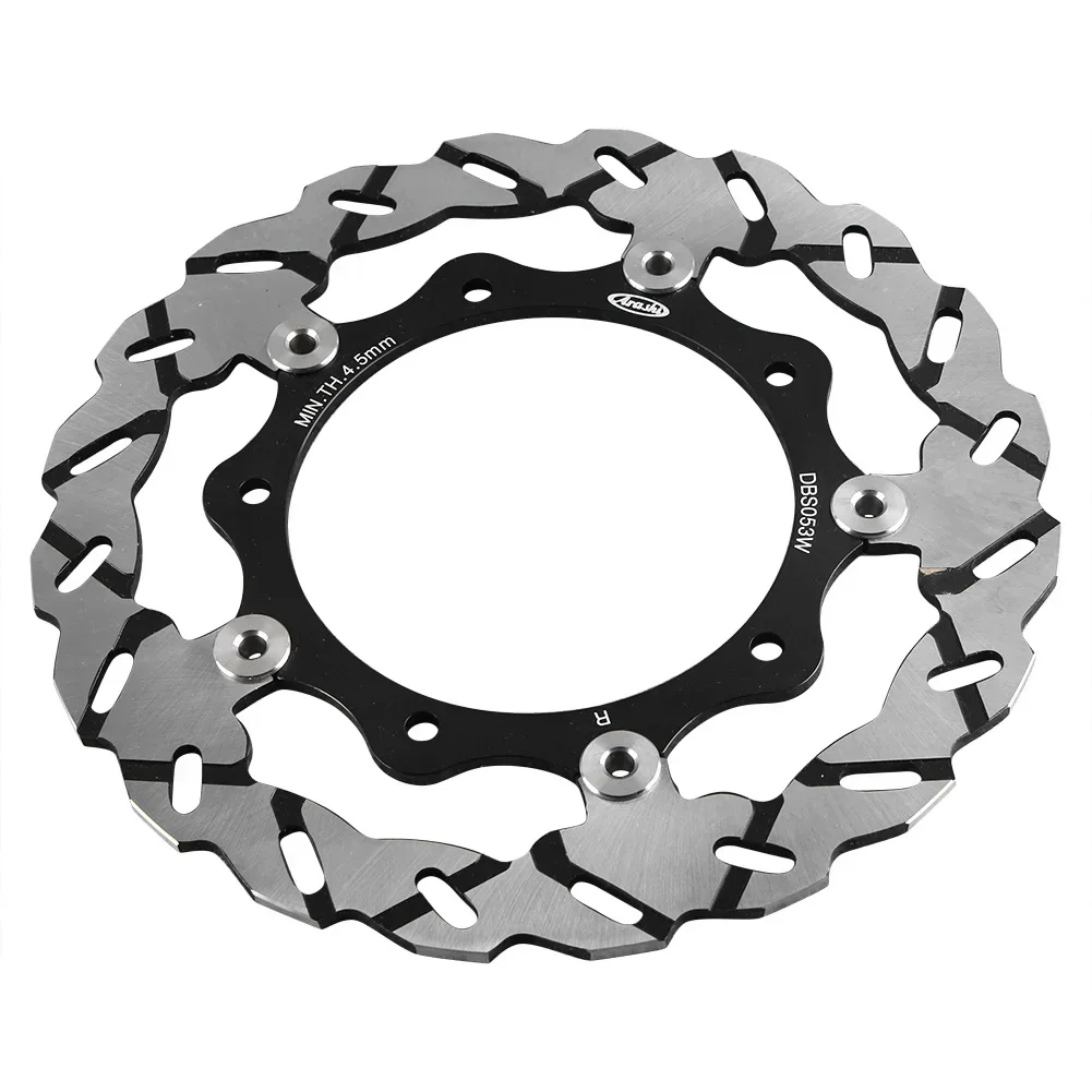 

For Yamaha X-MAX YP R 125 250 & XP T-MAX 500 2004 2005 2006 2007 2PCS Black Motorcycle Front Brake Disc Rotor Adaptor