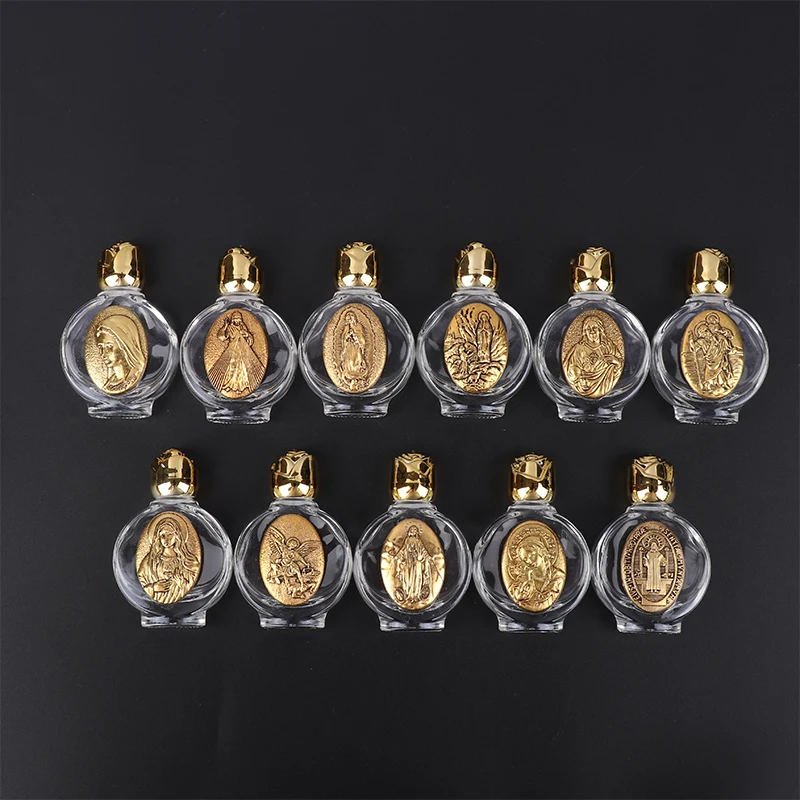 22 Arten von hochwertigen Weihwasser Jesus Flasche religiöse Kreuz Flasche christliche Jungfrau Skulptur Flasche Weihwasser Flasche