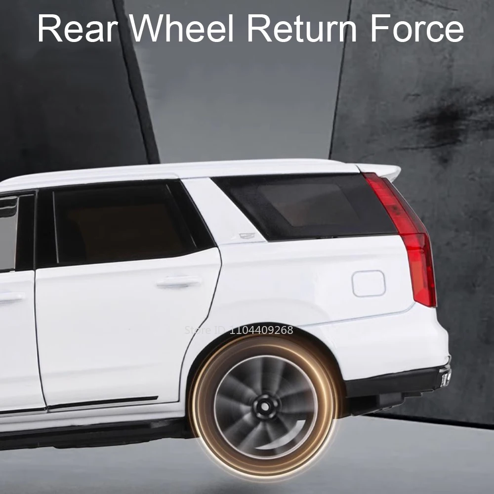 1:24 مقياس إسكاليد سيارة لعبة مجسمة أبواب امتصاص الصدمات فتح سبيكة دييكاست نماذج السيارات جمع الهدايا للأطفال #3