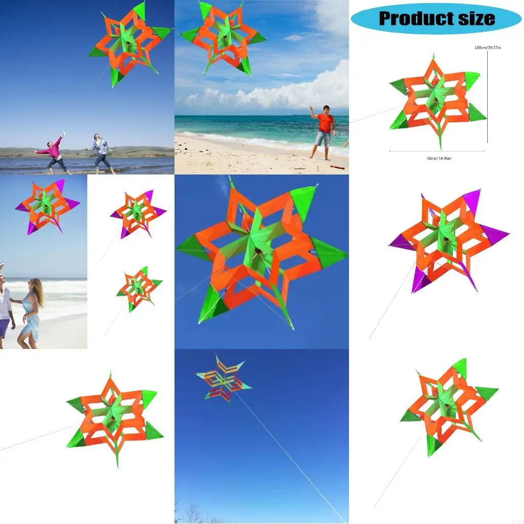 Créative Premium Bright Couleur Fleur Kites faciles à voler pour garçons Girls Adults L8RB