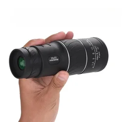 Powerful Monocular Telescope 16x52 Dual Focus Scope Zoom Monocular Prism Compact Monocle for Hunting Camping Equipment New