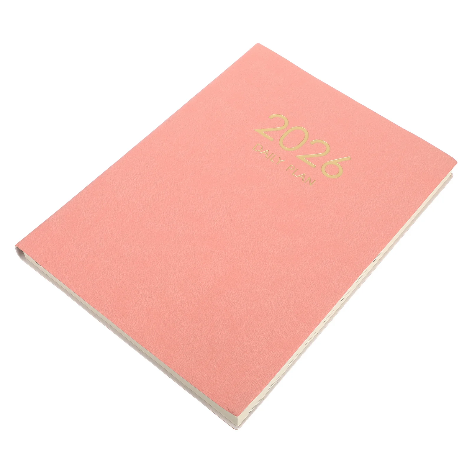 2026 A4 PU Appointment Planner Daily Calendar English Paper 11.2x8.2 Academic Schedule Notebook Teacher Student Gift