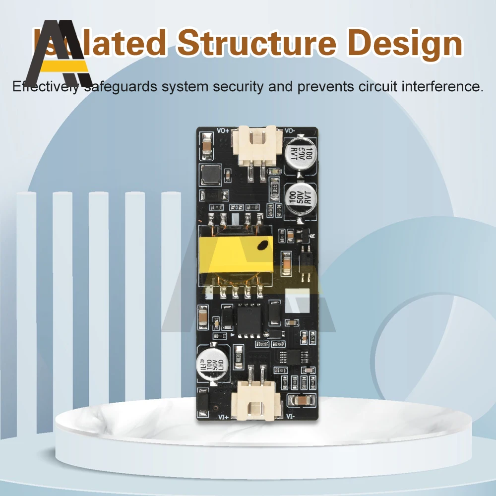 DC-DC Isolated Power Supply Module 12-24V Input 12V 24V Output 15W High Efficiency Industrial Power Conversion Board
