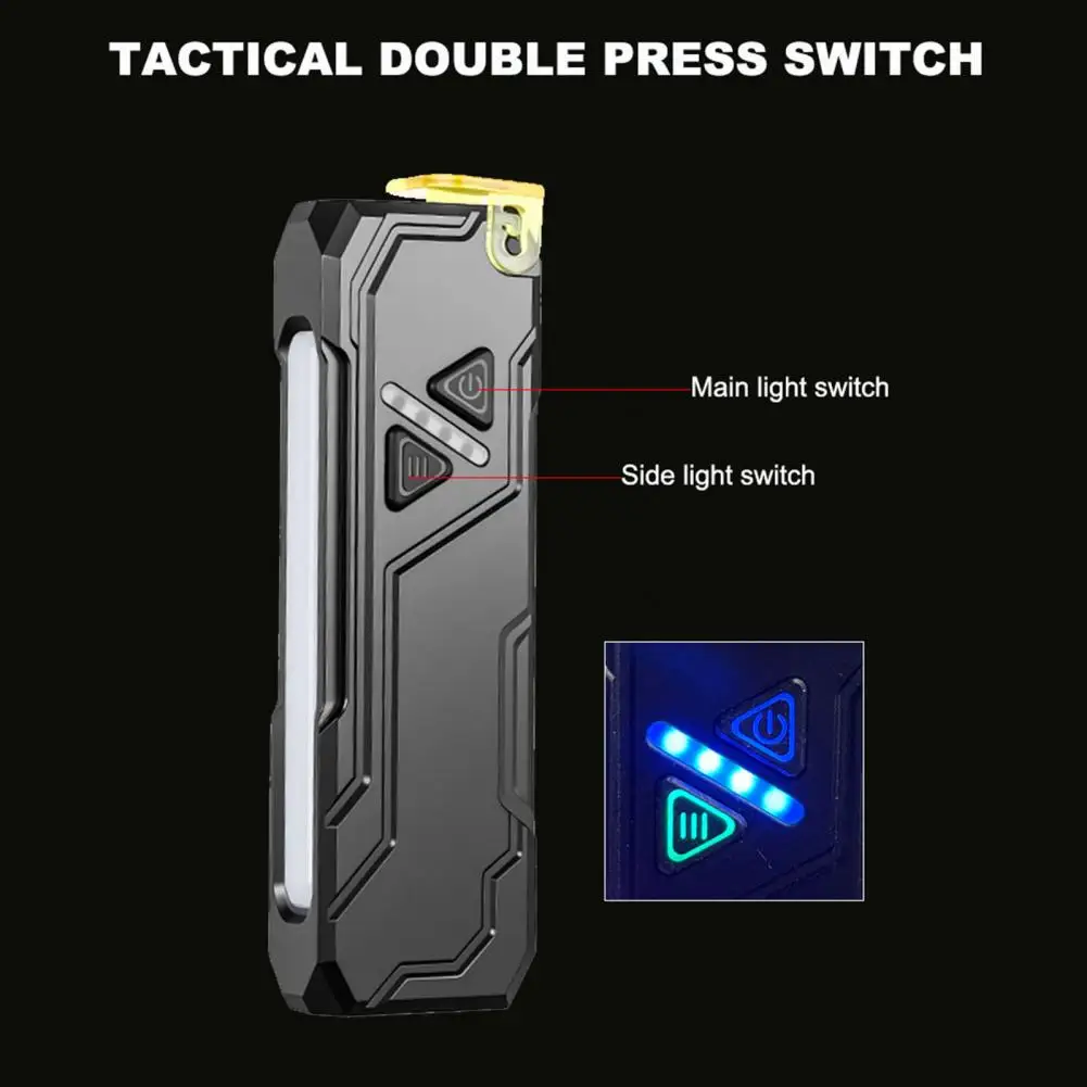 Rechargeable Flashlight Led Flashlight with Clip Rechargeable Rgb Led Flashlight with Magnetic Clip 680 Lumens for Outdoor