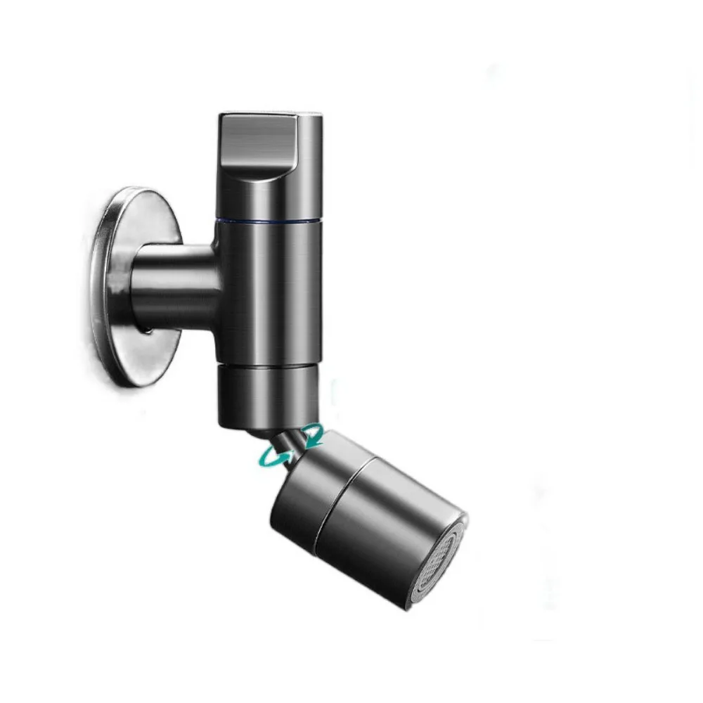 

Латунный материал Швабра Кран для бассейна Функция вращения Настенный кран с краном Быстро открывающийся брызгозащищенный дизайн Мини-кран для умывальника