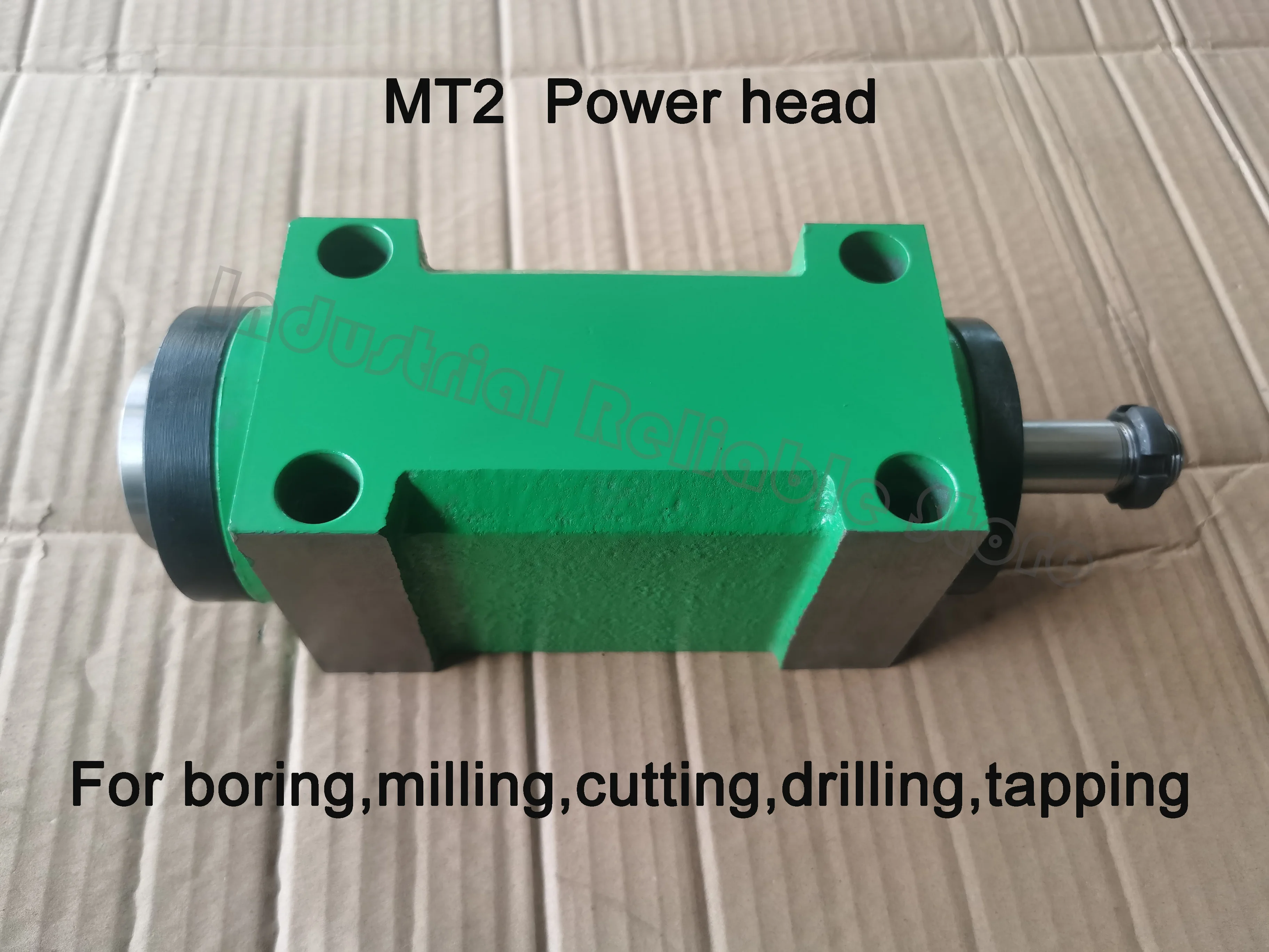 Morser 2 MT2 Taper Chuck 750W 0.75KW 3hp High Speed Power Head Cutting/Boring/Milling Machine Lathe Tool Spindle Max.8000RPM