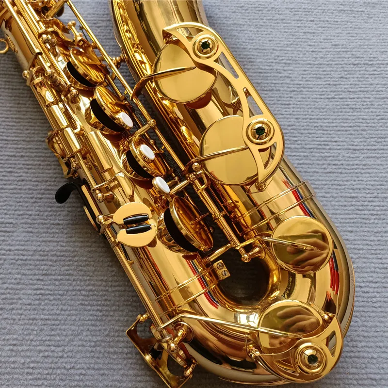 Japan Saxofón Tenor Bb, laca dorada, YTS-62, instrumento Musical de latón amarillo, profesional, con funda, accesorios