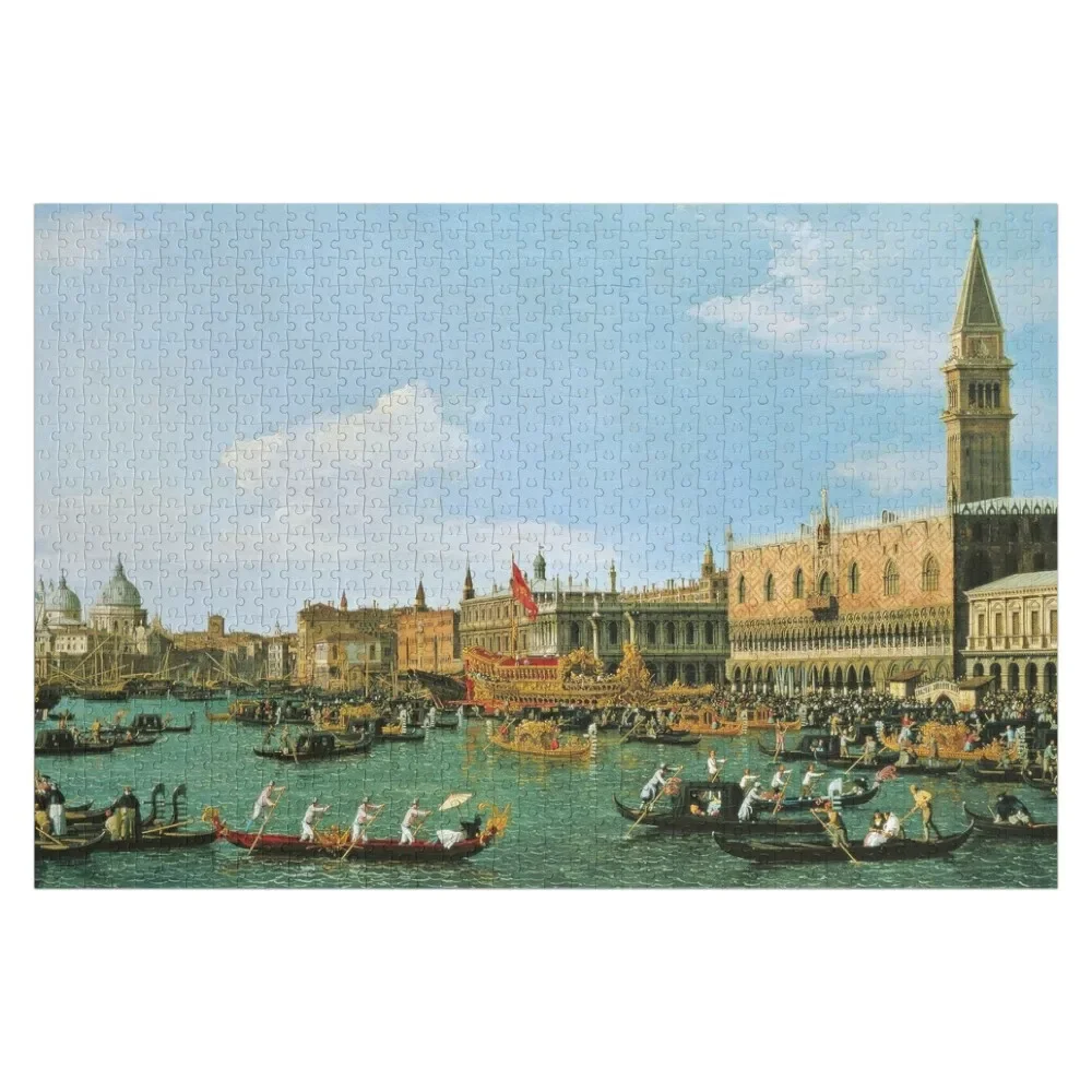 

Return of 'Il Bucintoro' on Ascension Day - Canaletto Jigsaw Puzzle Customized Gifts For Kids Custom Gifts Puzzle