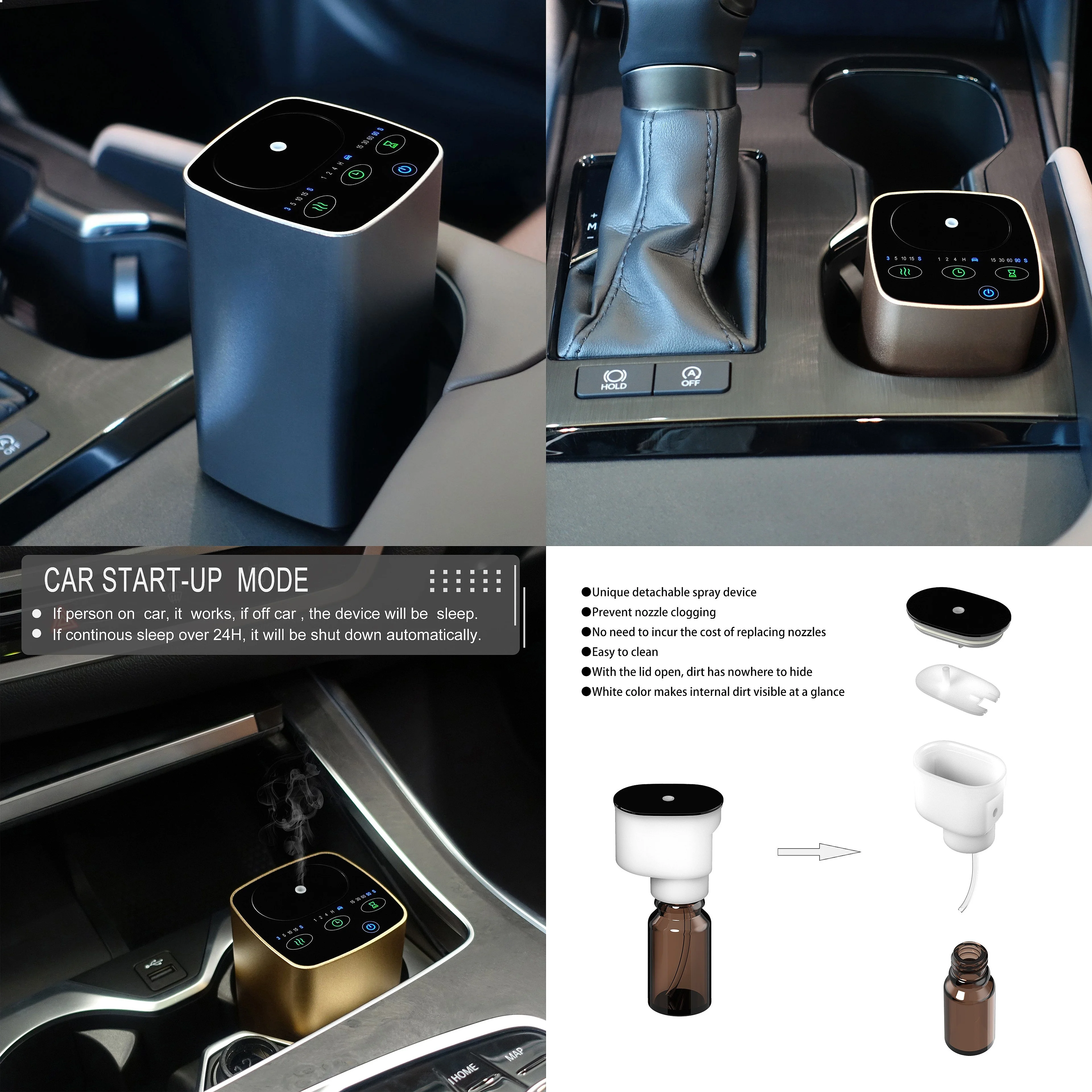 

New Car Diffuser Aroma Machine Aluminum Oil Diffuser for Home Commercial