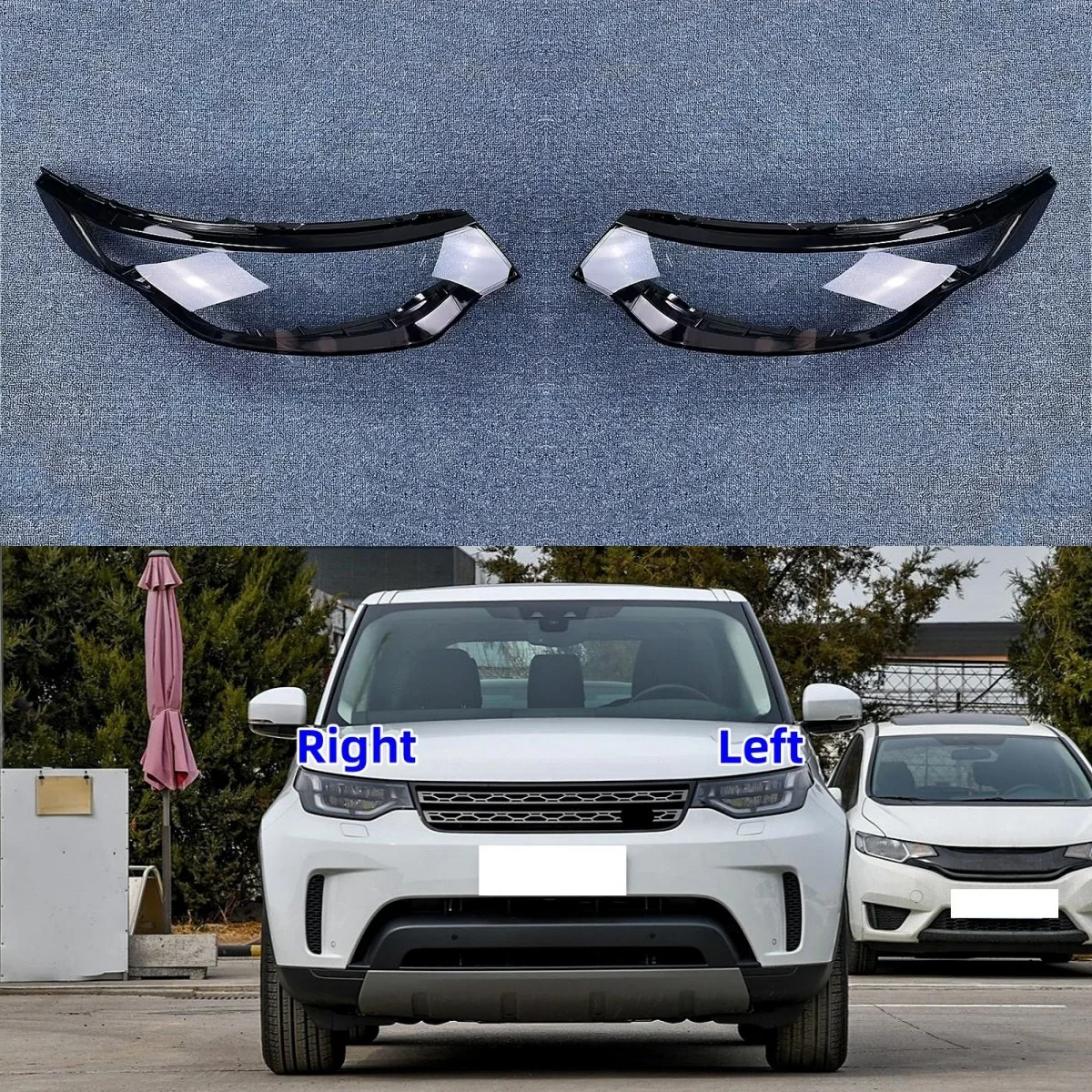 

For Land Rover Discovery 5 2017 2018 2019 2020 2021 2022 2023 Accessories Car Headlights Glass Replace The Original Lens