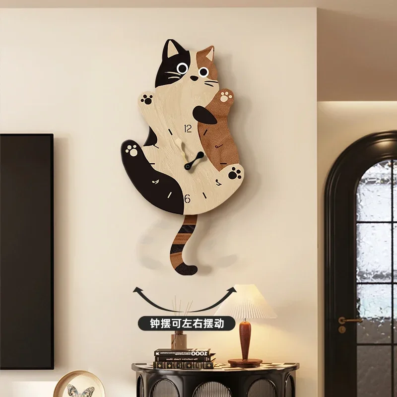 Nordic Cartoon Wall Clocks Luxury Creative Minimalist Nordic Wall Watch European Living Room Design Horloge Home Decoration