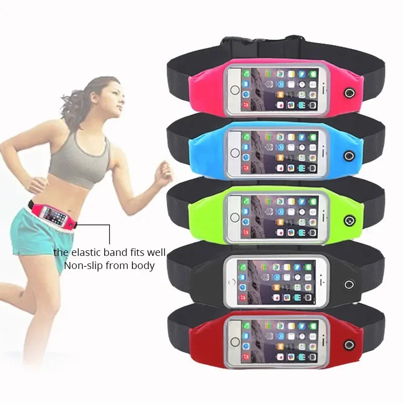 Cell Phone Belt Running Bag Waist Smartphone Case Waterproof Cover Transparent Pouch Exercise Gym Fanny Pack For Phone Sport