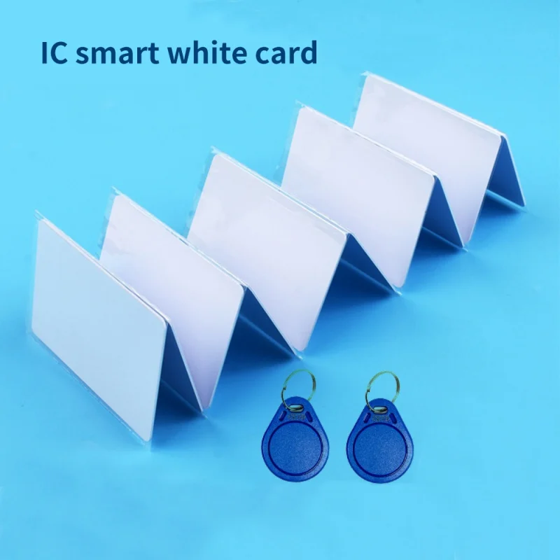 100pcs a lot IC smart cards Factory  M1 printable blank 13.56Khz access sensor campus hotel key Readable and writable