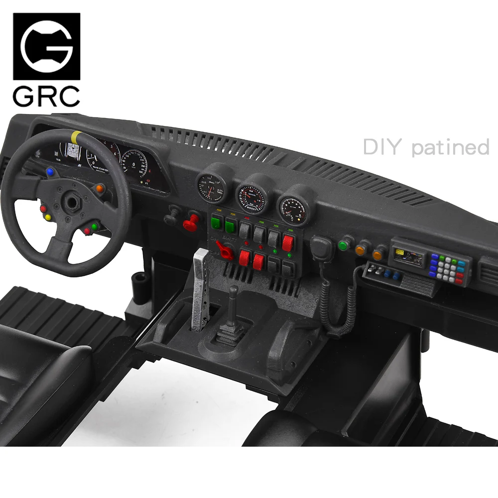 Grc Interior Kit / Seat / Dashboard For 1/10 Rc Crawler Car Trasxxas Trx4 Sport Option Upgrade Parts#g161sp