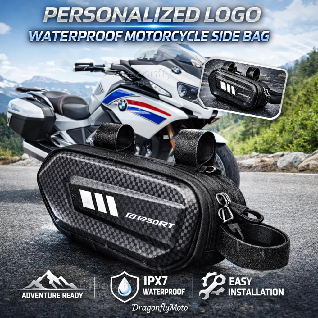 

Для мотоциклов BMW R1250RT R1250 RT 2018-2020: Боковая сумка с индивидуальным логотипом, водонепроницаемая, жесткий корпус, седельная сумка