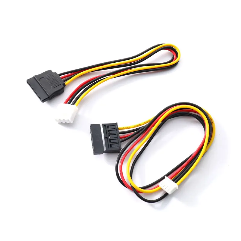 SATA 15 Pin Female To 4 Pin Female FDD Floppy Adapter Hard Drive Power Cord Cable XH2.54mm To Sata/VH3.96mm To Sata