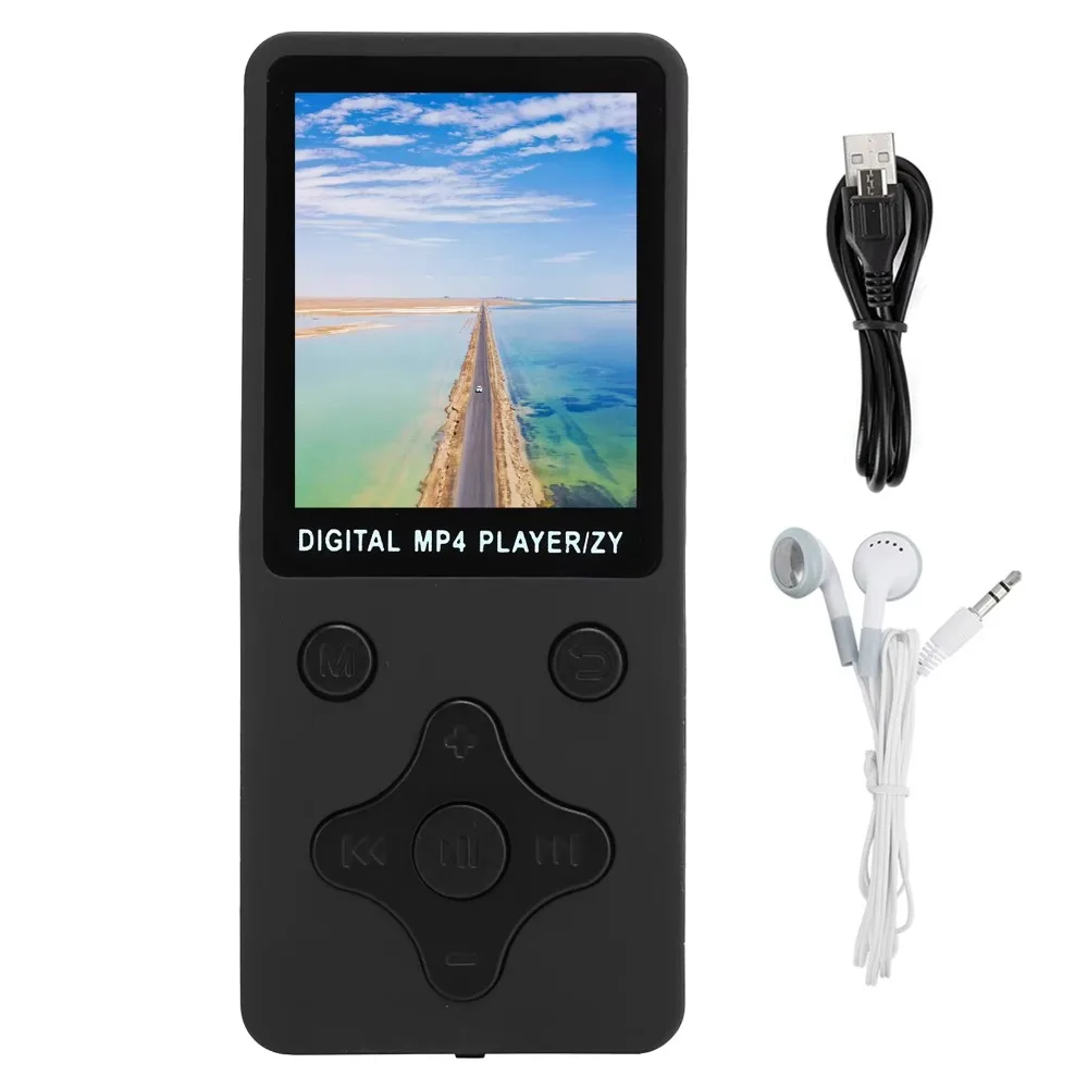 Portable Long Strip Student MP3 Ultra-thin Solid Color MP4 Music Player with buttons Simple Mini Music Player Learning Sports