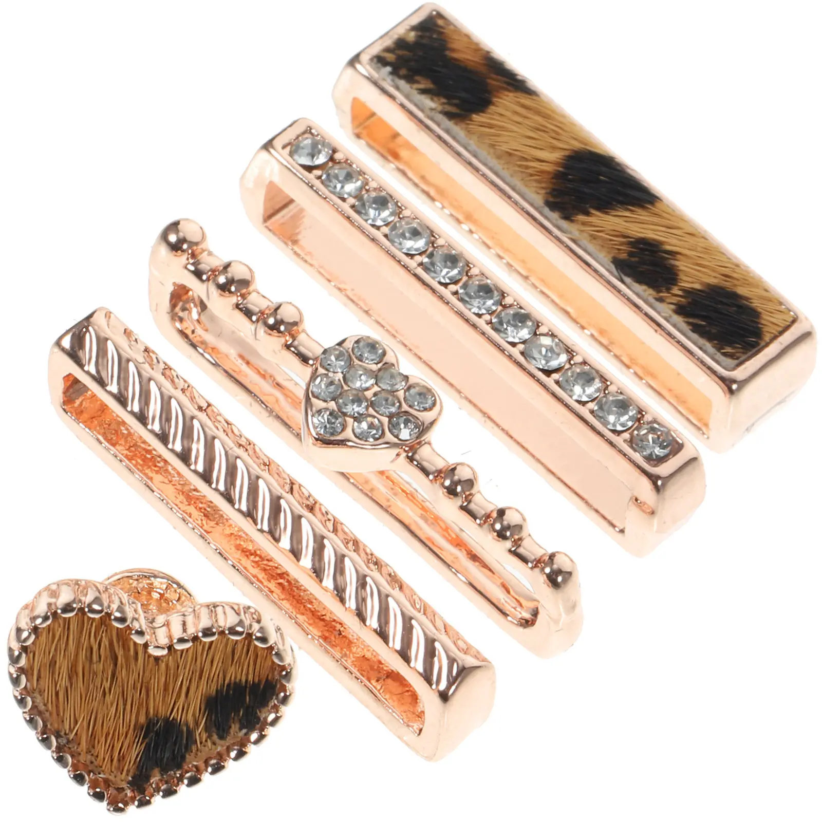 

Набор декоративных металлических колец для ремешков часов, украшение для силиконовых браслетов, аксессуар для придания блеска.