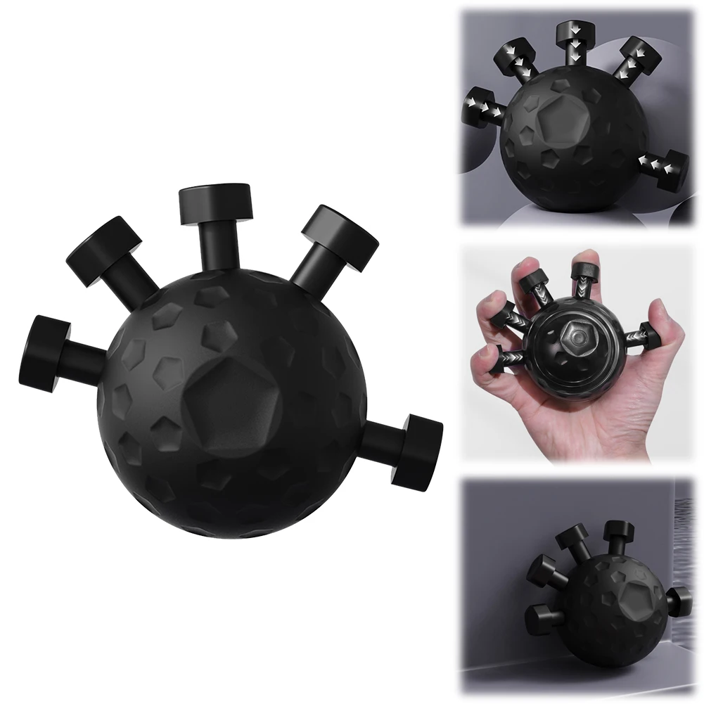 Hand Strength Exerciser Ergonomic Hand Ball Gripper Exerciser Anti Slip Finger Exerciser Trainer Rock Climbing Fitness Equipment