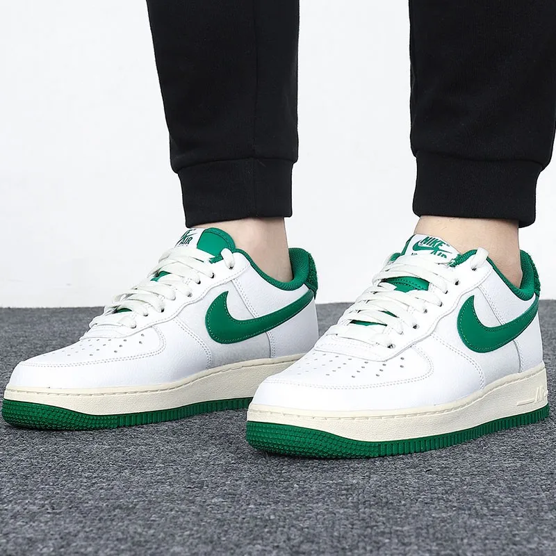 Nike White Green Air Force 1'07 Удобные и универсальные Нескользящие, износостойкие, легкие кроссовки с низким верхом