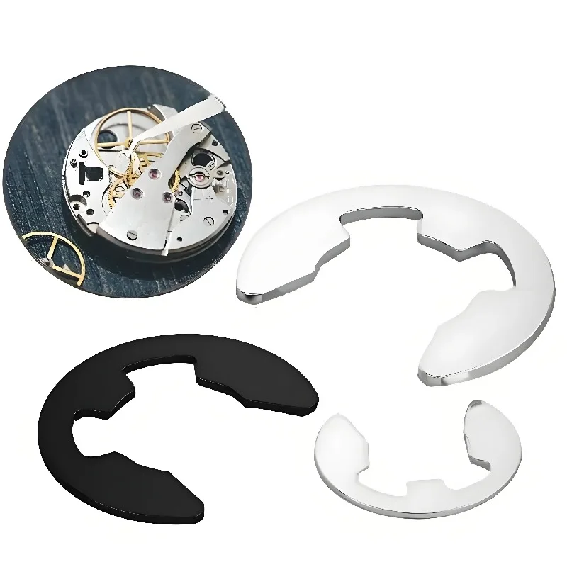 304 Stainless Steel 65# Mn Steel M1.2 M1.5 M2 M2.5 M3 M3.5 M4 M5 M6 M7 M8-M15 E Clip Circlip Retaining Ring Washer 10/50/100pcs