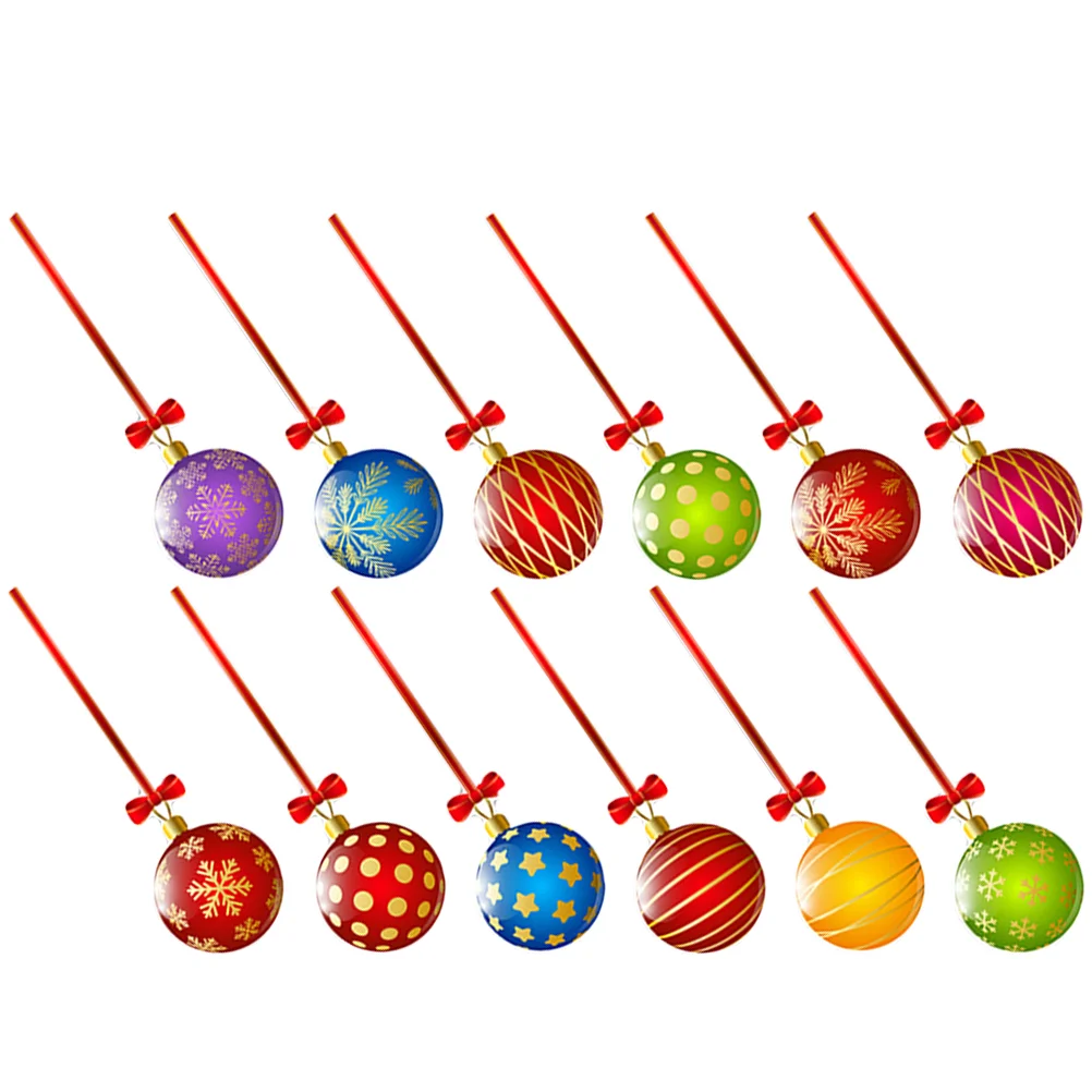 Party Ball Decoration Xmas Magnet Magnetic Refrigerator Christmas Magnets Nail Sticker