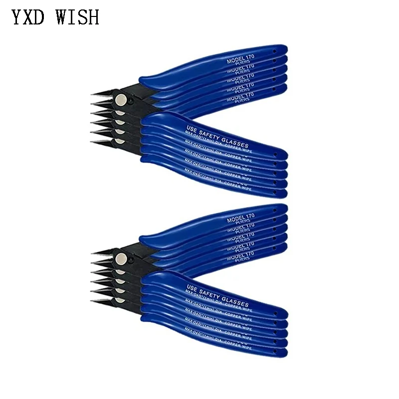 10 個 PLATO 170 希望的クランプ DIY ツール斜めペンチサイドカットニッパーワイヤーカッター 3D プリンタ部品多機能