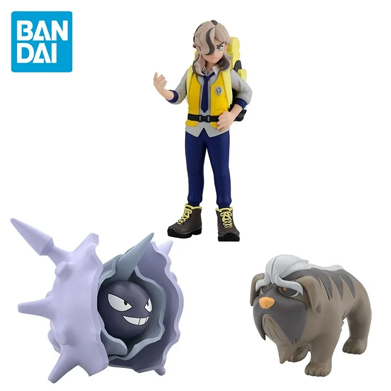 Bandai Original Pokemon Scale World Cloyster Mabosstiff Arven Figure Anime Collection Action Figurine Model Cartoon Doll Toy