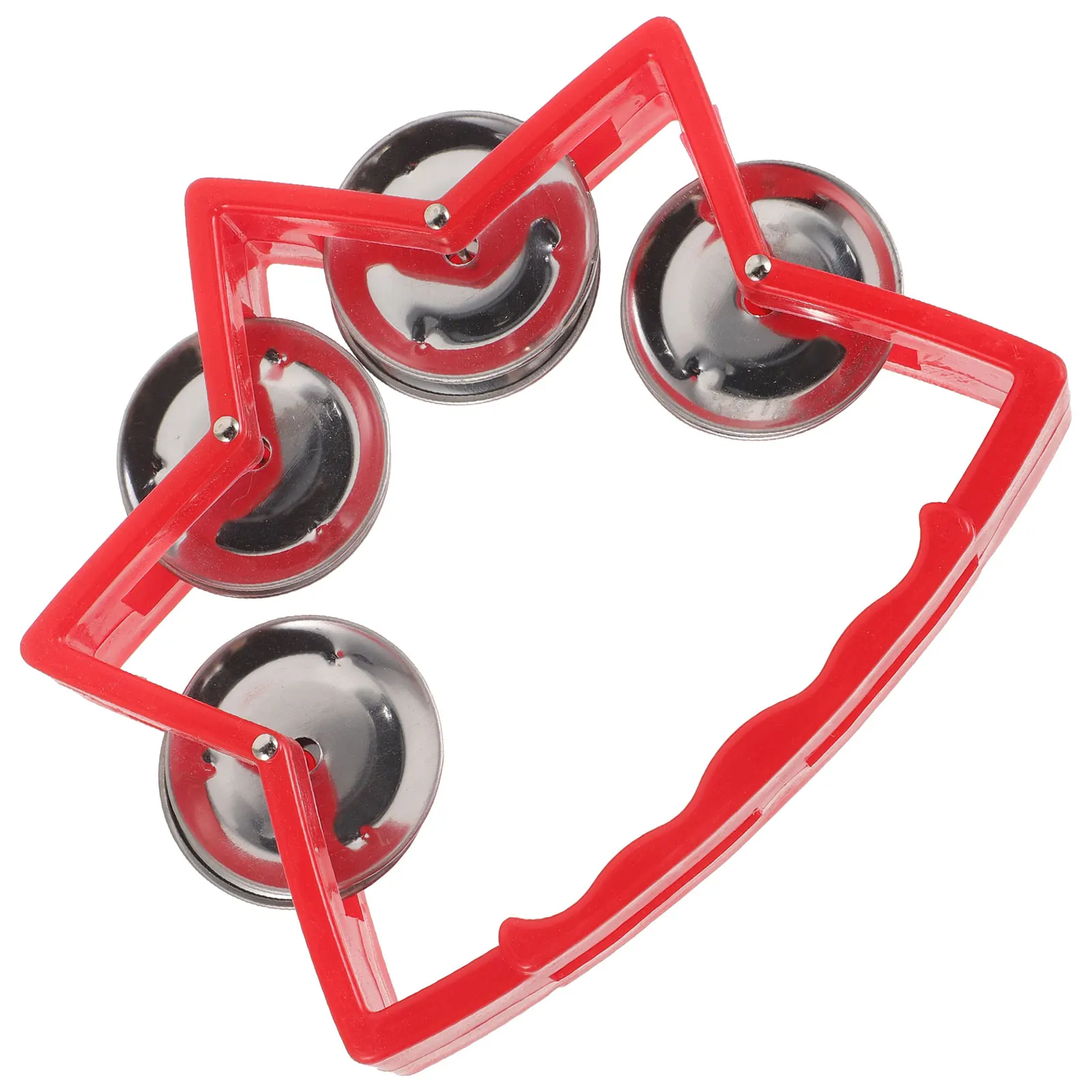 

Rattle The Bell Music Teaching Aids Ringing Metal Plastic Percussion Tambourine