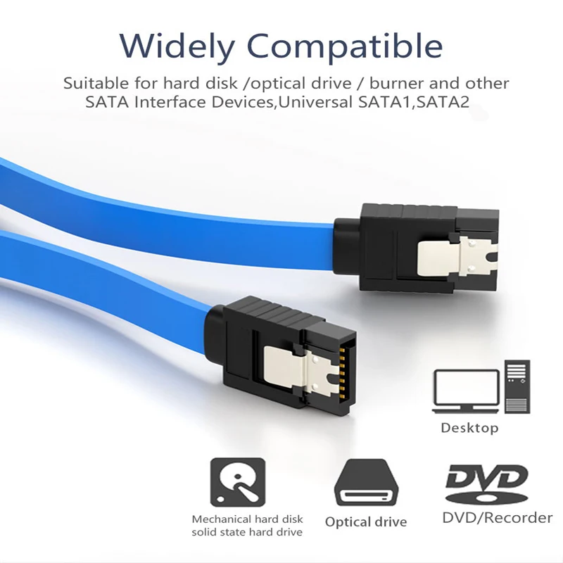 5pcs SATA Cable to Hard Disk Cable SSD adapter HDD Cable SATAIII Cable 90 Degree for Asus MSI Gigabyte Motherboard Cable SATA3.0