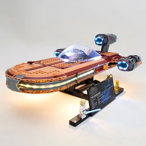 EASYLITE LED-ljussats för Landspeeder 75341 byggstenar tegelstenar leksaker lampset endast belysning ingen modell 12 best sales Lego 75341 - №2