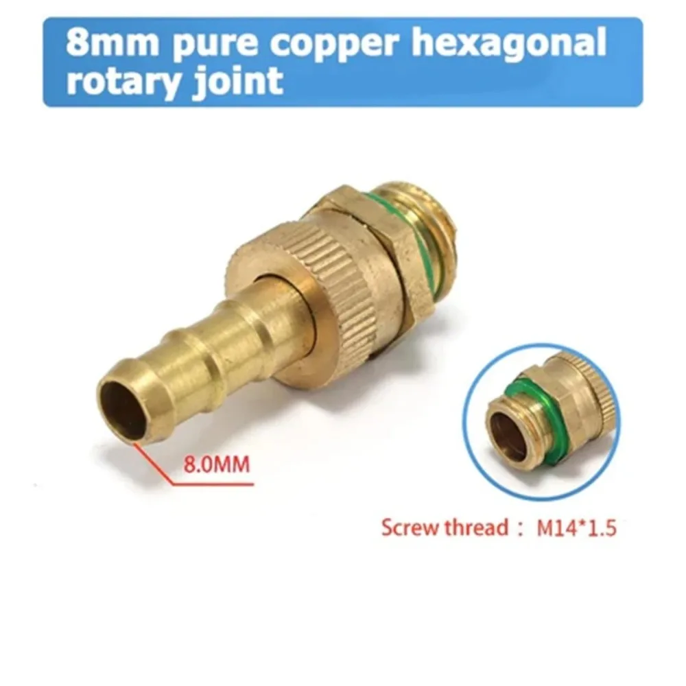 Brass Sprayer Hose Connector High Pressure Spraying 6.5/7.2/8/8.5mm Brass Hose Repair Connector Garden Spraying Pipe Repair