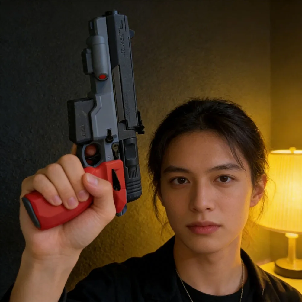 Malorian 3516 Johnny Silver Hand Cos Merchandise,3D Printed Model Gun Ornament,Demountable Assembly Models Firearms