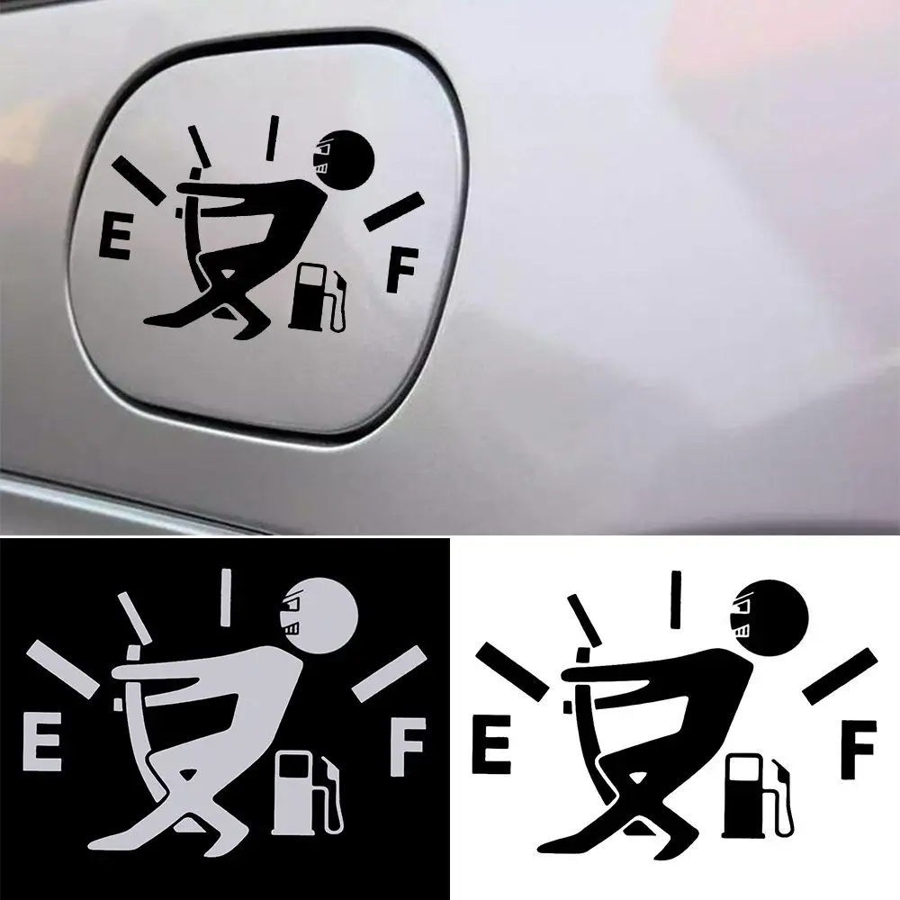 Reflective Car Sticker Full Hella Flush Exterior Accessories Funny Car Sticker Pull Fuel Tank Cover Pointer 1 Pcs