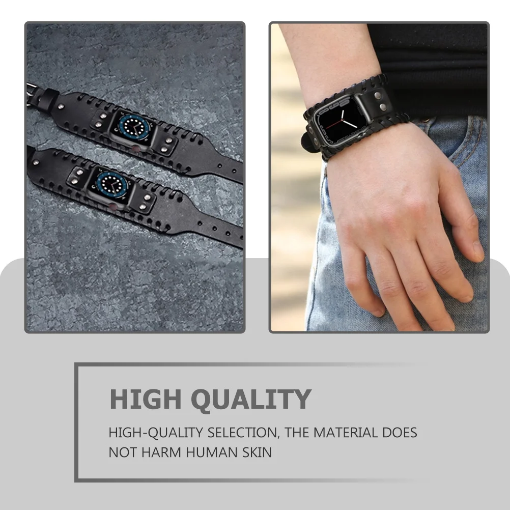 

Premium Replacement Watch Strap for Wide Bracelet Band Fashion Dress Up Wristband Suitable Party Work Travel Use