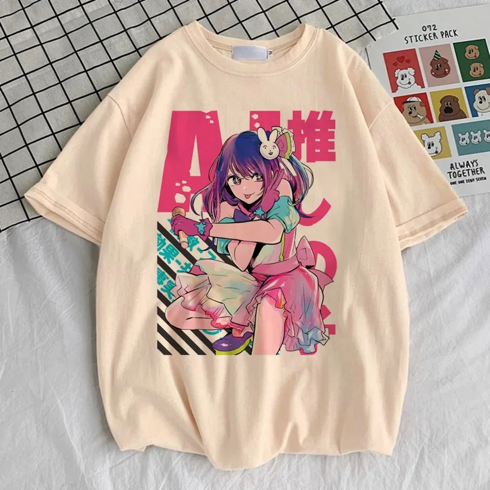 Oshi No Ko top tees adolescente kawaii Punk 2000s Digital camiseta Unisex de gran tamaño producto caliente de alta calidad clásico Y2k mangas cortas