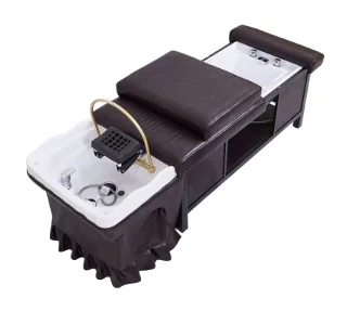 

thai lying electric salon shampoo massage and pedicure shampoo bed with water circulation and steamer head therapy basin