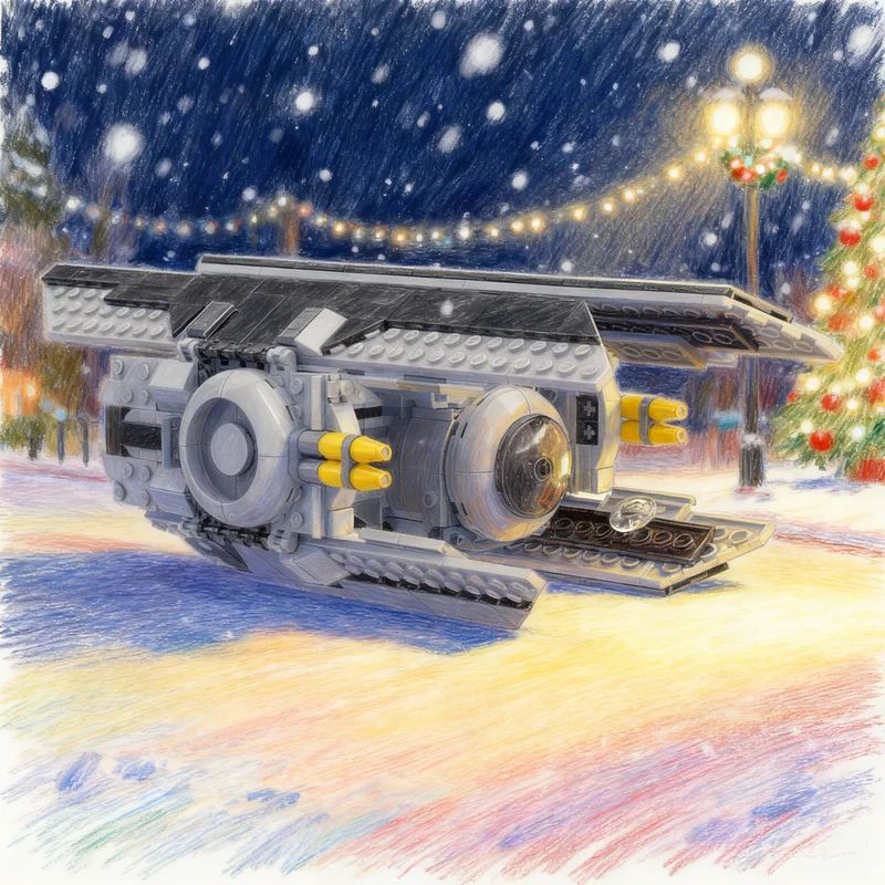 

Набор строительных блоков MOC Star Battle TIE Smuggler, 598 деталей, рождественский подарок, архитектурная игрушка, DIY, сборка, развивающая творческая идея